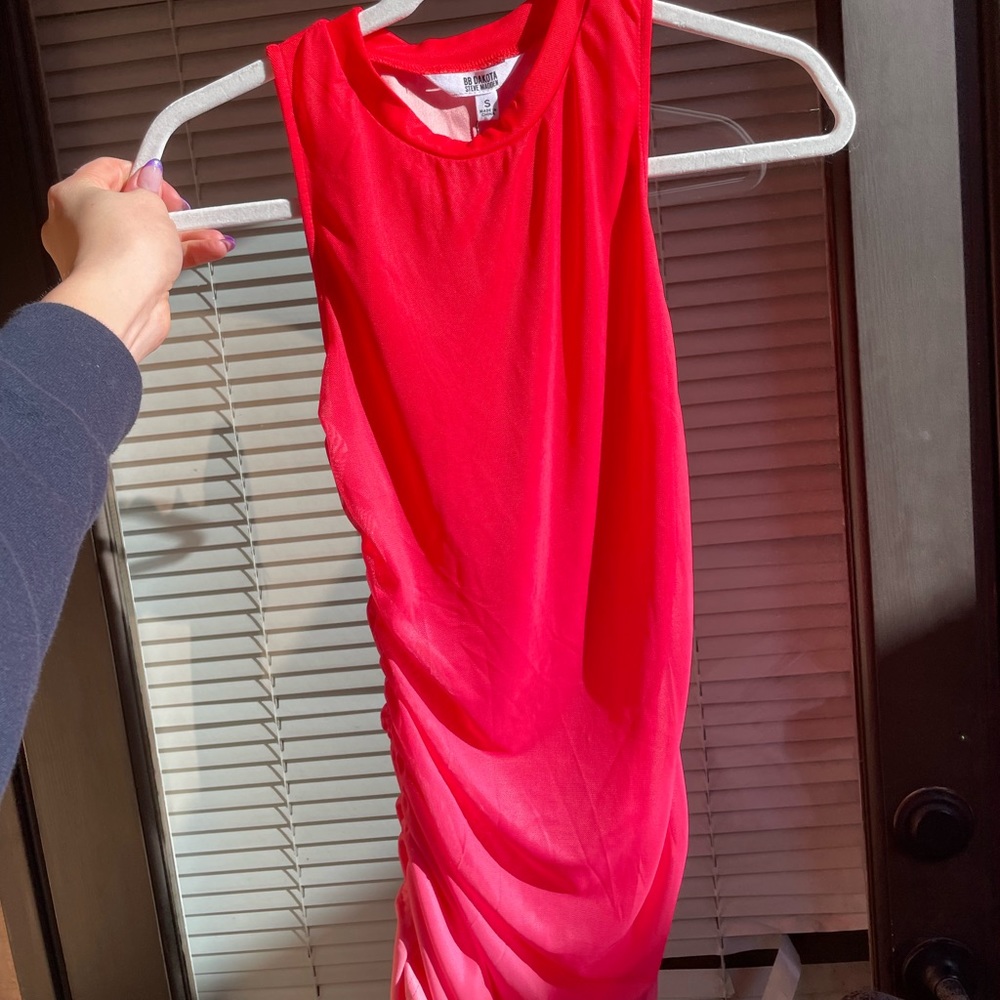 Bb Dakota Pink And Red Dress Gem